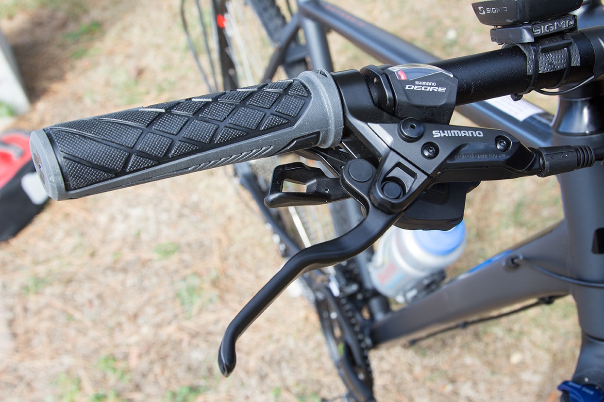 Shimano Deore gearshift levers and brakes